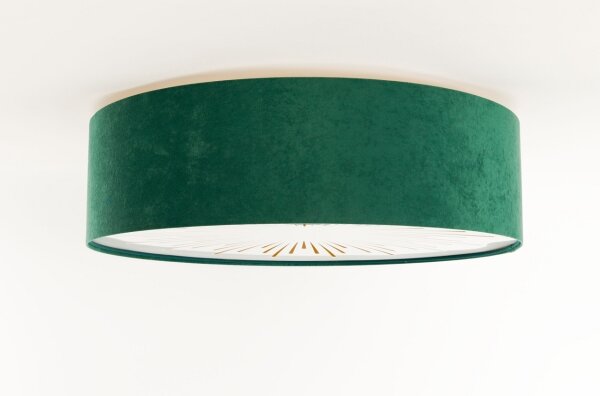 Plafoniera RAYS 2xE27/60W/230V diametro 60 cm verde