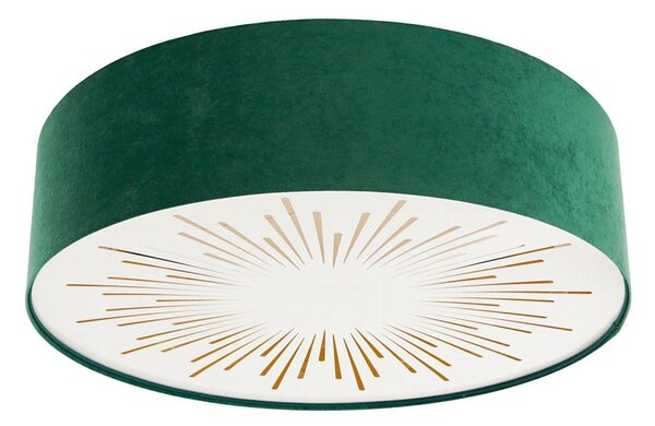 Plafoniera RAYS 2xE27/60W/230V diametro 60 cm verde