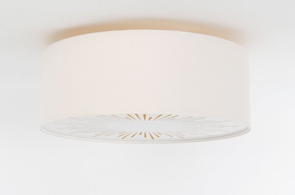 Plafoniera RAYS 2xE27/60W/230V diametro 60 cm bianco