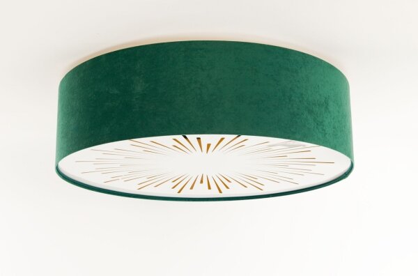 Plafoniera RAYS 2xE27/60W/230V diametro 60 cm verde