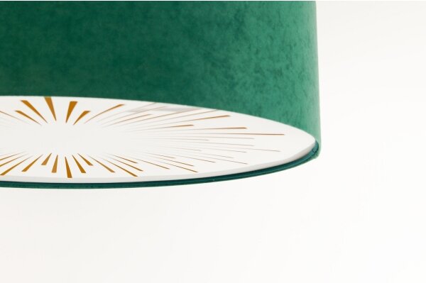Plafoniera RAYS 2xE27/60W/230V diametro 60 cm verde