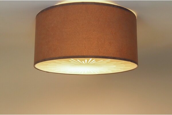Plafoniera RAYS 2xE27/60W/230V diametro 40 cm grigio
