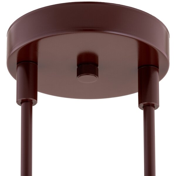 Argon 1842 - Lampadario a sospensione con supporto rigido ABSOS 4xE14/7W/230V alabastro marrone