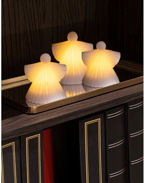 Decorazioni luminose bianche in set di 2 pezzi ø 9 cm Asta - Sirius