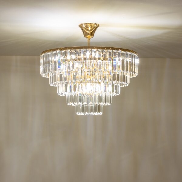 Brilagi - Lampadario a plafone CRYSTAL 5xE14/40W/230V oro
