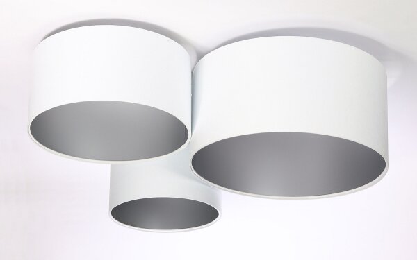 Plafoniera SPACE 3xE27/60W/230V bianco/argento