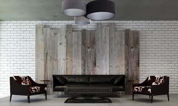 Plafoniera SPACE 3xE27/60W/230V grigio/nero/argento