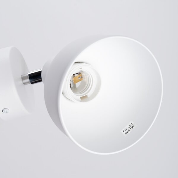 Sollux SL.1313 - Faretto da parete ELBA 1xE27/15W/230V bianco