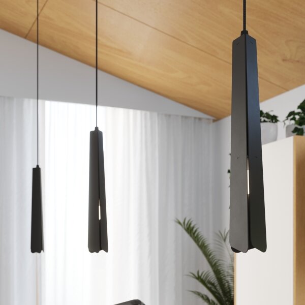 Sollux SL.1400 - Lampadario a sospensione con filo PRYSM 1xG9/8W/230V nero