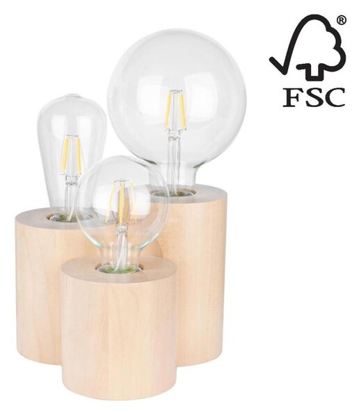 Spot-Light 2266360 - Lampada da tavolo VINCENT 3xE27/15W/230V