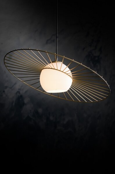 Lampadario su filo SOL 1xE27/60W/230V oro