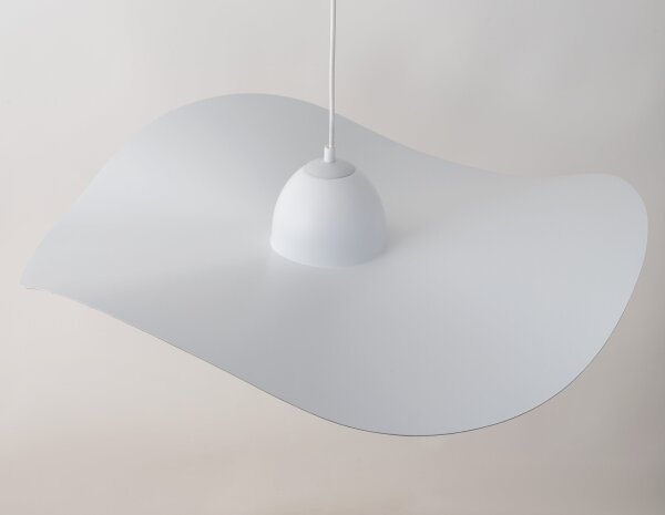 Lampadario a sospensione con filo KAPELLO 1xE27/60W/230V diametro 76 cm bianco/oro