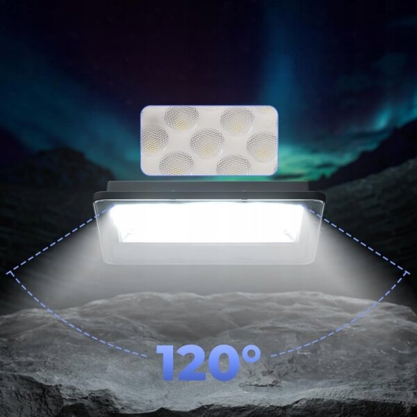 Proiettore LED per esterni, 50 W, 230 V, 4500 K, IP65, grigio