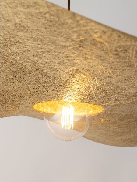 Lampadario a sospensione con filo KAPELLO 1xE27/60W/230V diametro 76 cm nero/oro