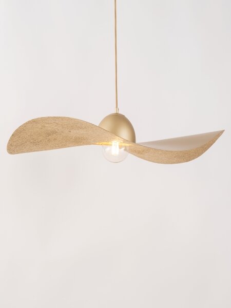 Lampadario a sospensione con filo KAPELLO 1xE27/60W/230V diametro 76 cm oro