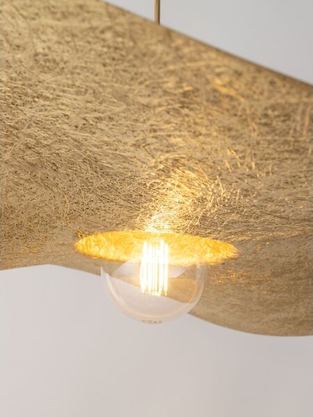 Lampadario a sospensione con filo KAPELLO 1xE27/60W/230V diametro 55 cm oro