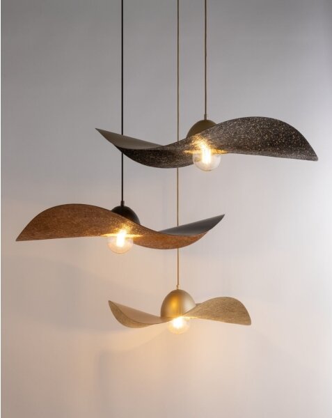 Lampadario a sospensione con filo KAPELLO 1xE27/60W/230V diametro 55 cm oro