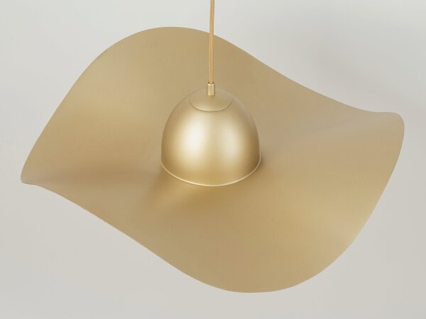 Lampadario a sospensione con filo KAPELLO 1xE27/60W/230V diametro 55 cm oro