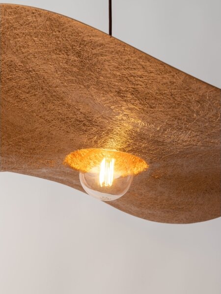 Lampadario a sospensione con filo KAPELLO 1xE27/60W/230V diametro 55 cm nero/rame