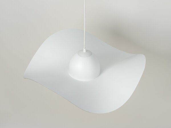 Lampadario a sospensione con filo KAPELLO 1xE27/60W/230V diametro 55 cm bianco/oro