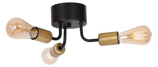 Lampadario da parete BRENDA 3xE27/60W/230V nero/oro