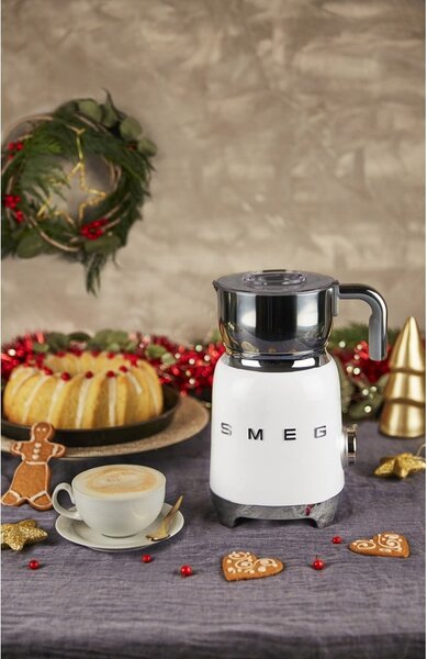 Frullino elettrico bianco per il latte Retro Style - SMEG