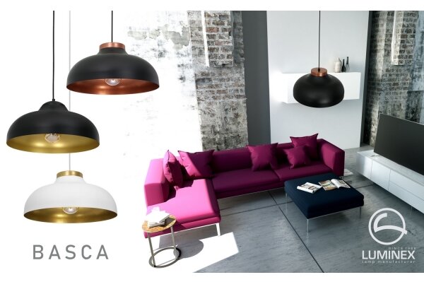 Lampadario a sospensione con filo BASCA 1xE27/60W/230V