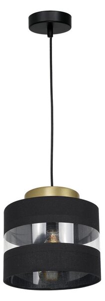 Lampadario su filo HAVARD 1xE27/60W/230V nero/ottone