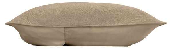 Set con copriletto e federa marrone chiaro in microfibra 240x260 cm Romane – douceur d'intérieur