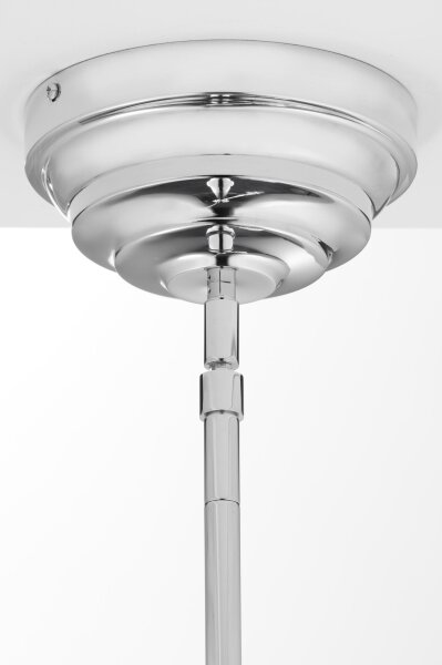 Jupiter 2072 - Lampadario su asta PLATINO 3xE27/15W/230V verde/cromo lucido