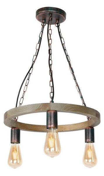 Lampadario a sospensione con catena HAKON 3xE27/60W/230V