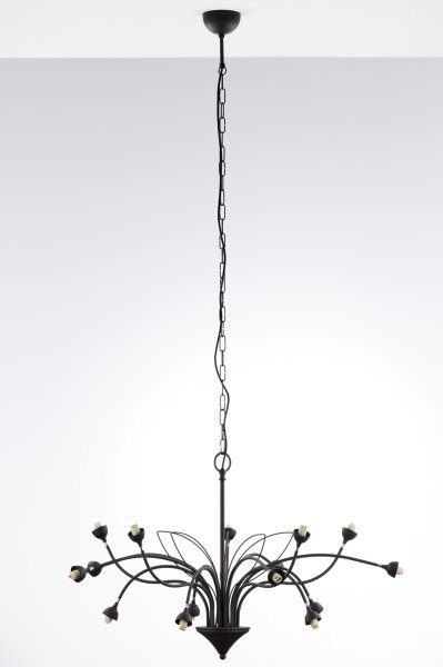 Jupiter 2057 - Lampadario a catena GLORIOSA 15xG9/14W/230V nero