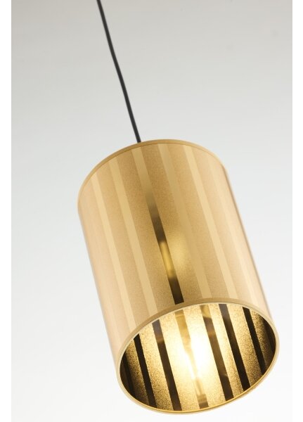 Jupiter 2090 - Lampadario sospeso a cavo CORTINA 1xE27/15W/230V oro/nero