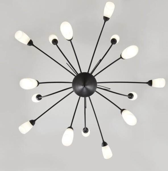 Jupiter 2057 - Lampadario a catena GLORIOSA 15xG9/14W/230V nero