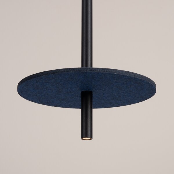 Sollux SL.1881 - Lampada a sospensione su cavo FELTRO 1xG9/8W/230V nero/blu