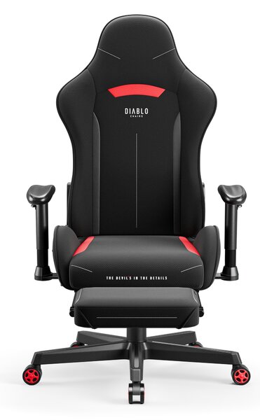 Sedia girevole da gaming Diablo X-Starter nera e rossa