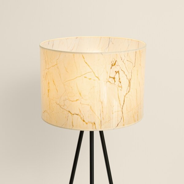 Sollux SL.1854 - Lampada da terra NEVIA 1xE27/15W/230V marmo/beige