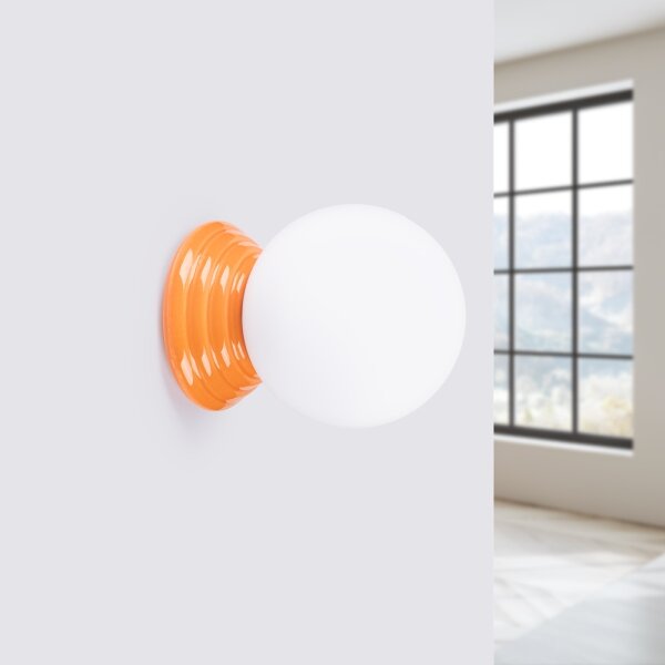 Sollux SL.1893 - Applique da parete per bagno ZORI 1xG9/8W/230V IP44 arancione
