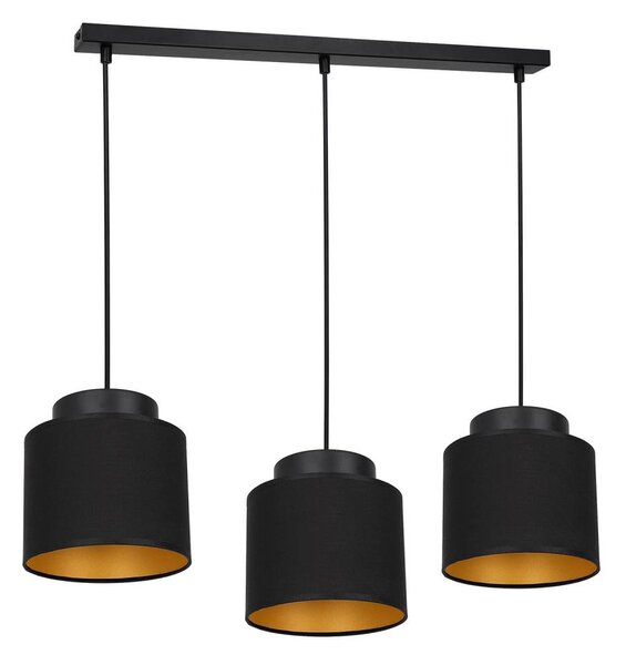 Lampadario su filo FRODI 3xE27/60W/230V nero