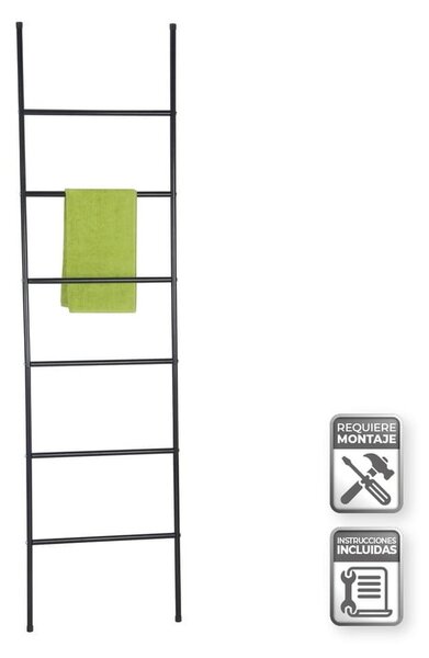 Scala porta asciugamani nera - Casa Selección