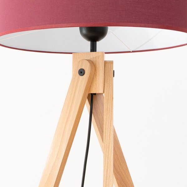 Sollux SL.1907 - Lampada da terra NATT 1xE27/15W/230V rossa
