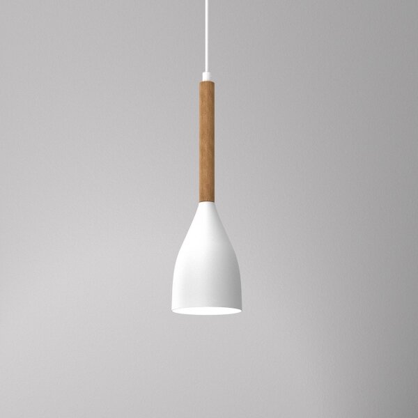 Lampadario su filo MUZA NEW 1xE27/60W/230V bianco