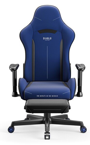 Poltrona da gaming in tessuto blu navy Diablo X-Starter