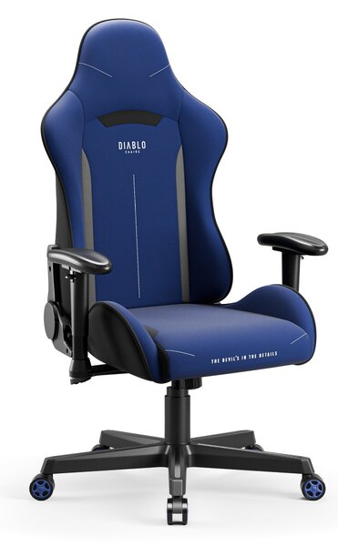 Poltrona da gaming in tessuto blu navy Diablo X-Starter