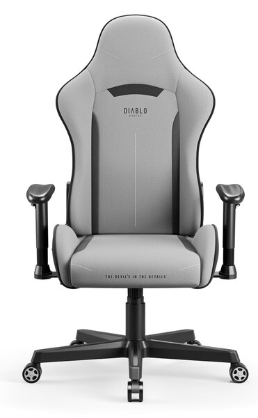 Poltrona da gaming in tessuto grigio Diablo X-Starter