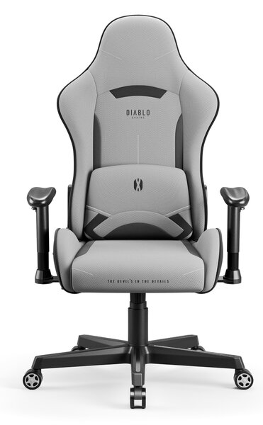 Poltrona da gaming in tessuto grigio Diablo X-Starter