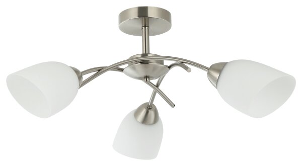 Lampadario a plafone DONNA 3xE27/60W/230V nichel