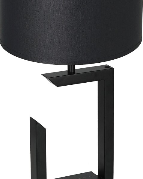 Lampada da tavolo 1xE27/60W/230V 45 cm nero/bianco
