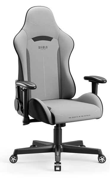 Poltrona da gaming in tessuto grigio Diablo X-Starter