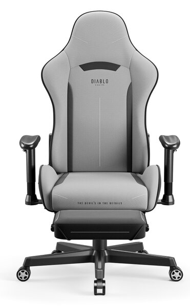 Poltrona da gaming in tessuto grigio Diablo X-Starter